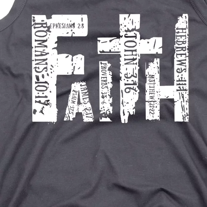 Faith Bible Verse Christian Quote Tank Top