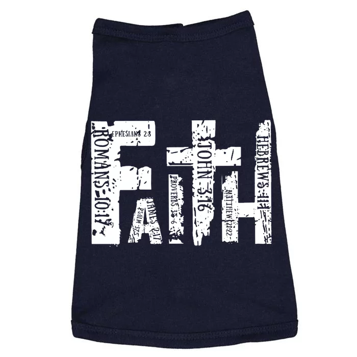 Faith Bible Verse Christian Quote Doggie Tank