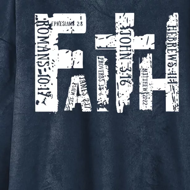 Faith Bible Verse Christian Quote Hooded Wearable Blanket