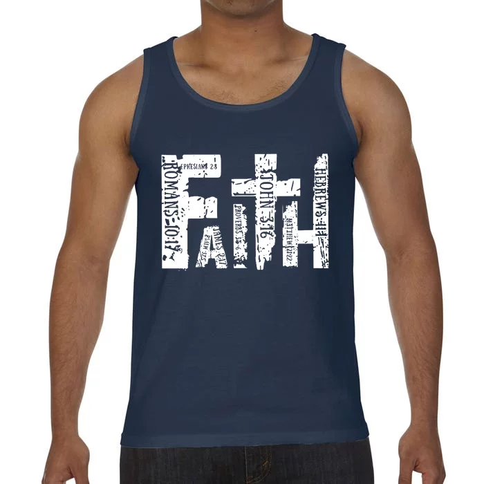 Faith Bible Verse Christian Quote Comfort Colors® Tank Top