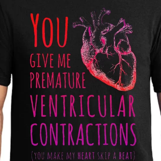 Funny Biology Valentine's Day You Make My Heart Skip Pajama Set