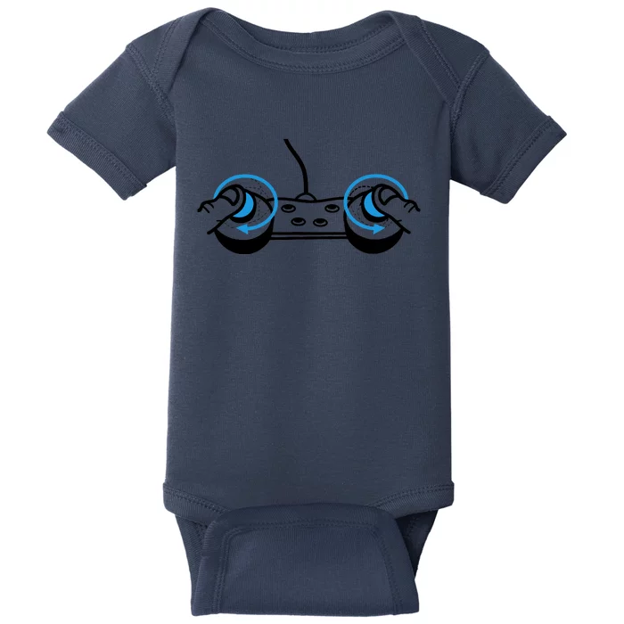 Funny Boobs Video Game Controller Gaming Baby Bodysuit