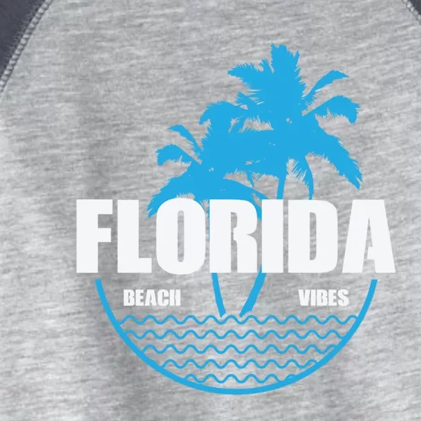 Florida Beach Vibes Usa America Gift Toddler Fine Jersey T-Shirt