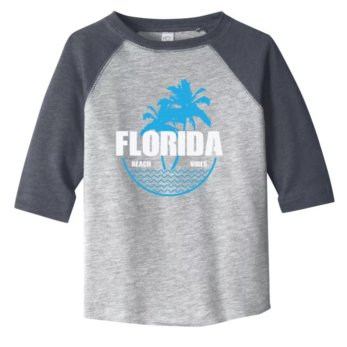 Florida Beach Vibes Usa America Gift Toddler Fine Jersey T-Shirt