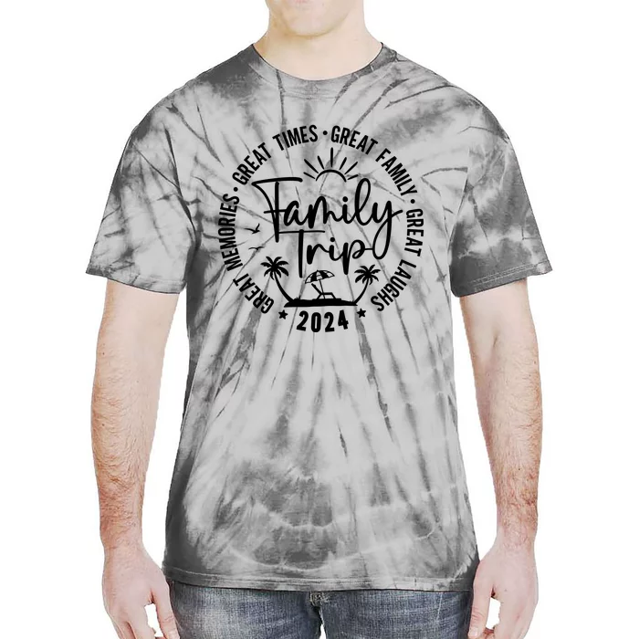 Family Beach Vacation 2024 Matching Tie-Dye T-Shirt