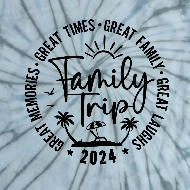 Family Beach Vacation 2024 Matching Tie-Dye T-Shirt