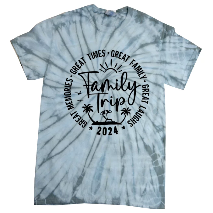 Family Beach Vacation 2024 Matching Tie-Dye T-Shirt