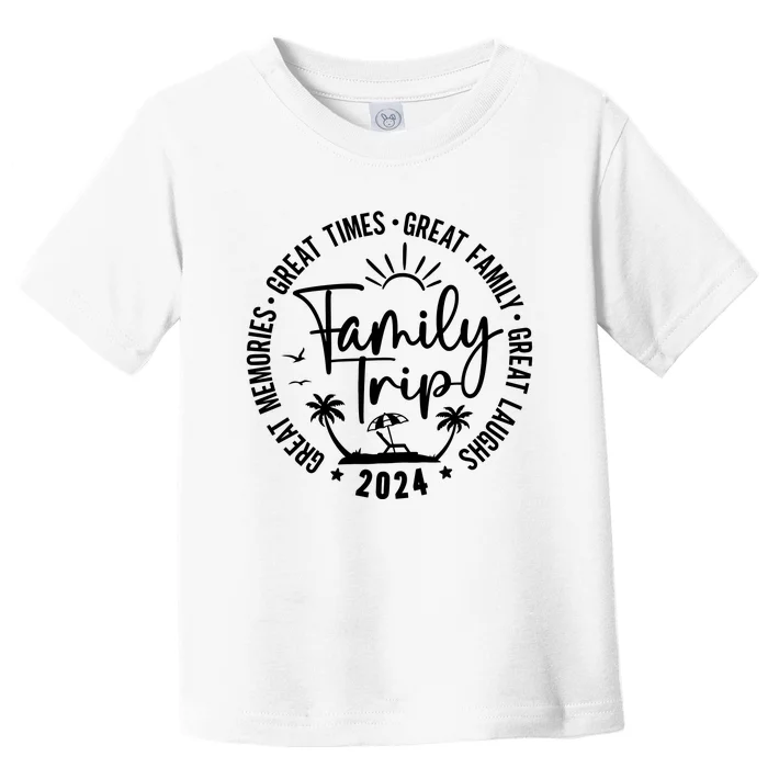 Family Beach Vacation 2024 Matching Toddler T-Shirt