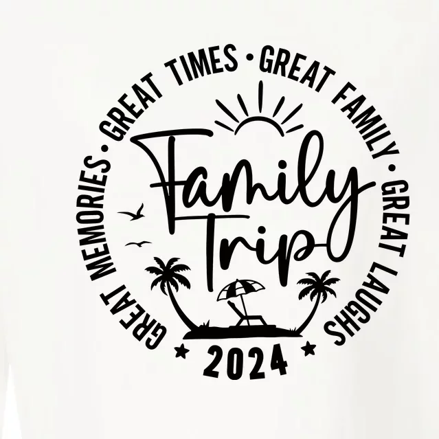 Family Beach Vacation 2024 Matching Cropped Pullover Crew