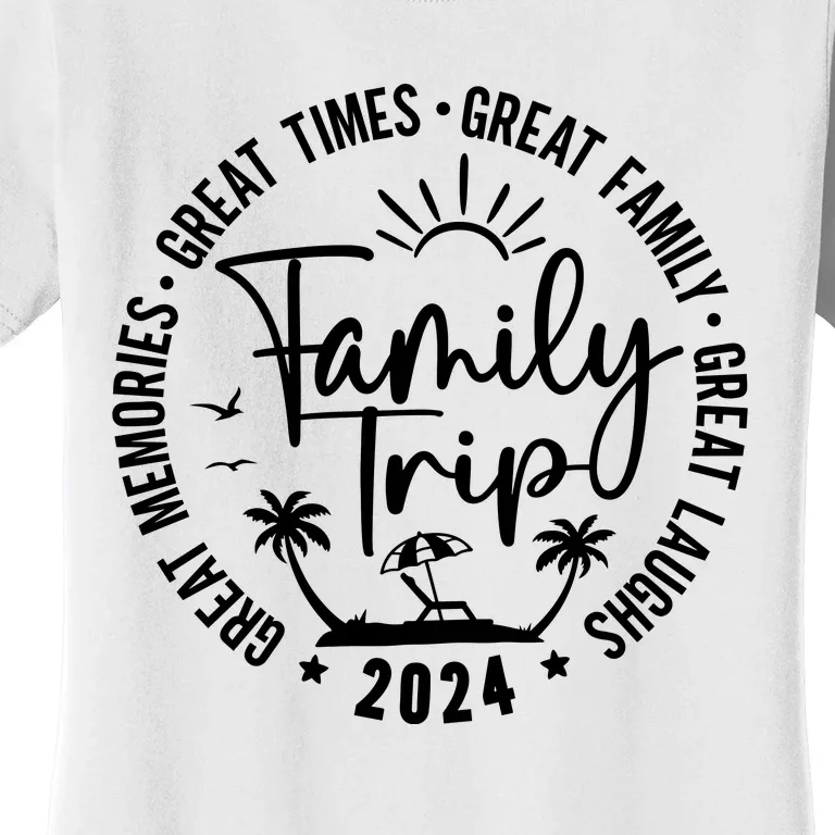 Family Beach Vacation 2024 Matching Women's T-Shirt