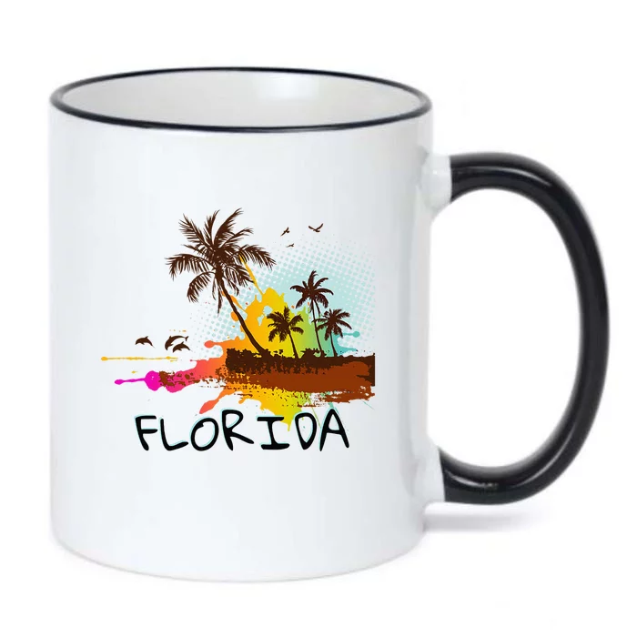 Florida Beach Vacation Ar For Ocean Lovers Black Color Changing Mug