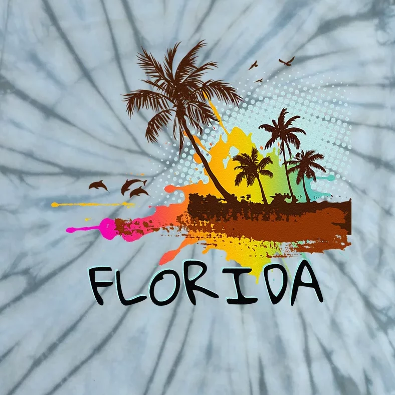 Florida Beach Vacation Ar For Ocean Lovers Tie-Dye T-Shirt