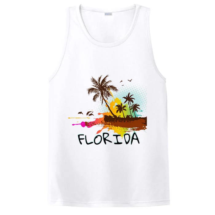 Florida Beach Vacation Ar For Ocean Lovers Performance Tank