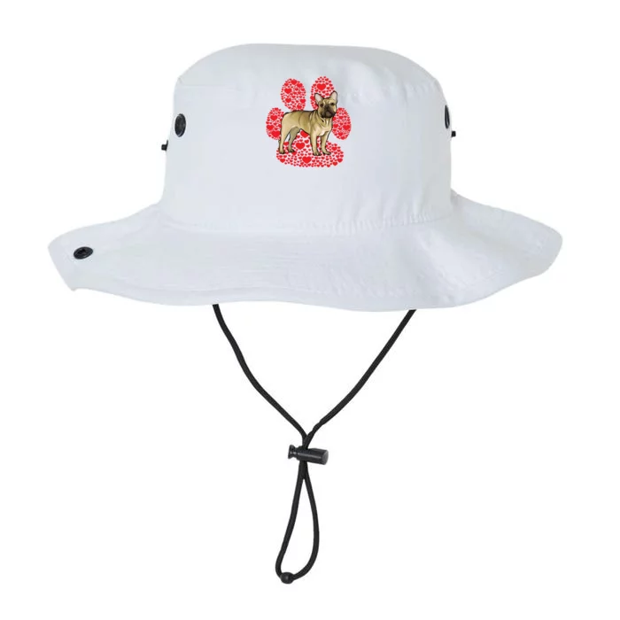 French Bulldog Valentines Day Dog Love Paw Great Gift Legacy Cool Fit Booney Bucket Hat