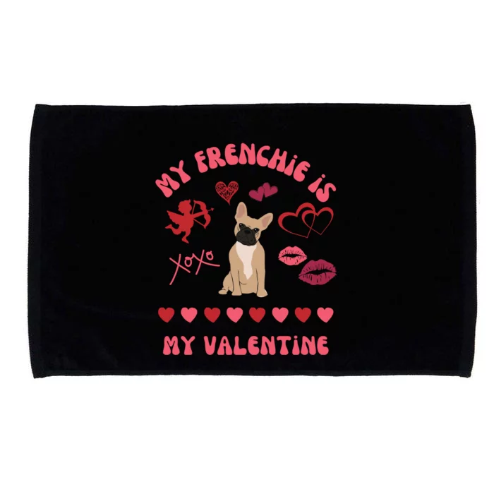 French Bulldog Valentine's Day Dog Fur Mama 'S 'S Gift Microfiber Hand Towel