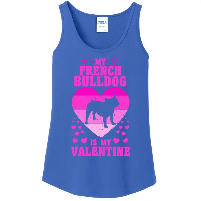 French Bulldog Valentines Day Dog Lover And Gift Ladies Essential Tank