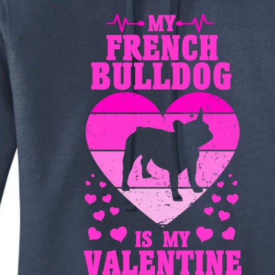 French Bulldog Valentines Day Dog Lover And Gift Women's Pullover Hoodie