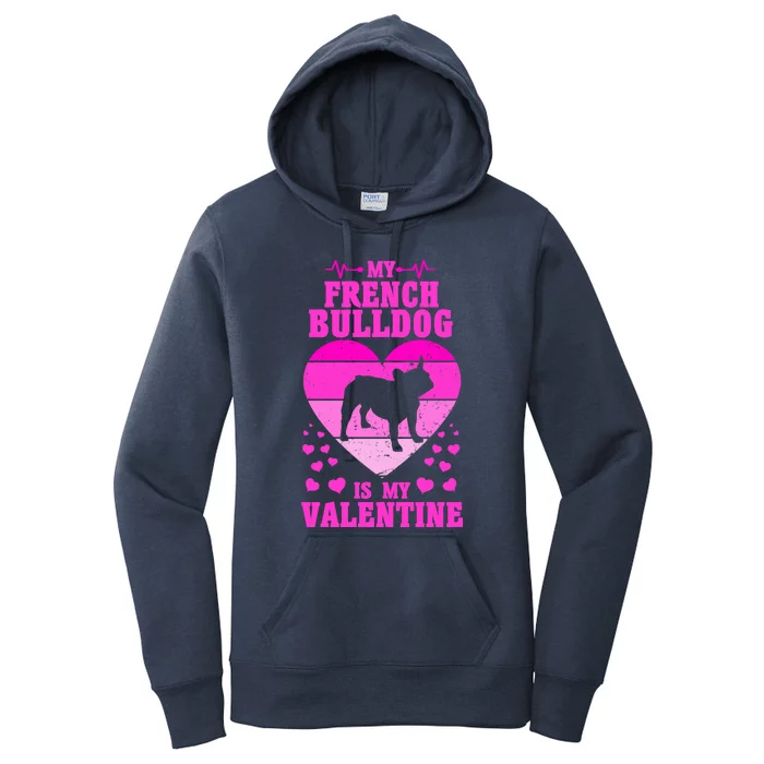 French Bulldog Valentines Day Dog Lover And Gift Women's Pullover Hoodie