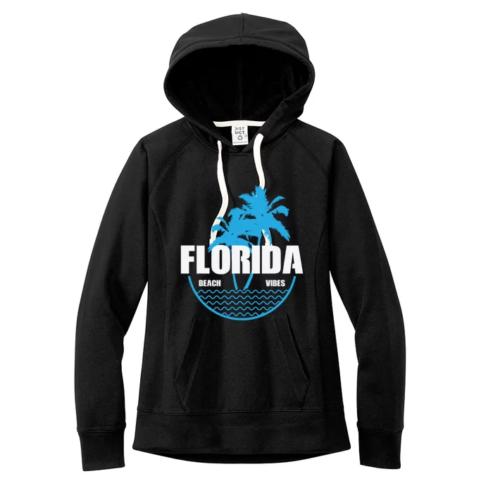 Florida Beach Vibes Usa America Gift Women's Fleece Hoodie