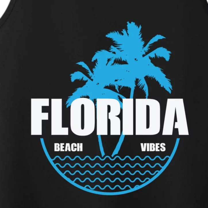 Florida Beach Vibes Usa America Gift Performance Tank