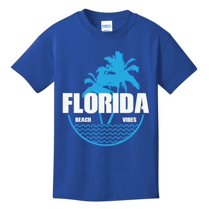 Florida Beach Vibes Usa America Gift Kids T-Shirt