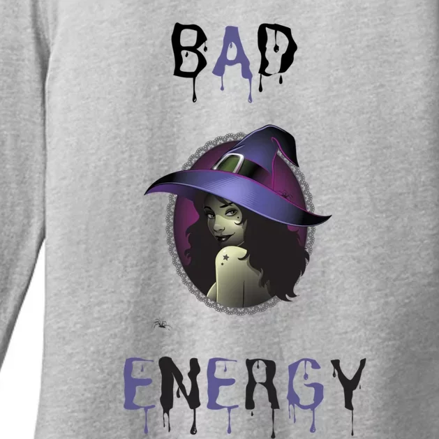 Funny Bad Witch Energy Cute Gift Womens CVC Long Sleeve Shirt