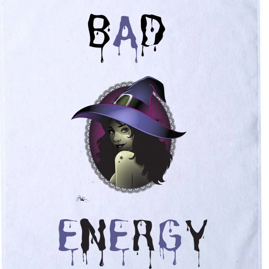 Funny Bad Witch Energy Cute Gift Platinum Collection Golf Towel