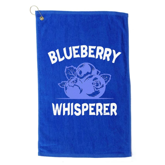 Funny Blueberry Whisperer Blueberry Fruit Funny Blueberry Lover Cute Gift Platinum Collection Golf Towel