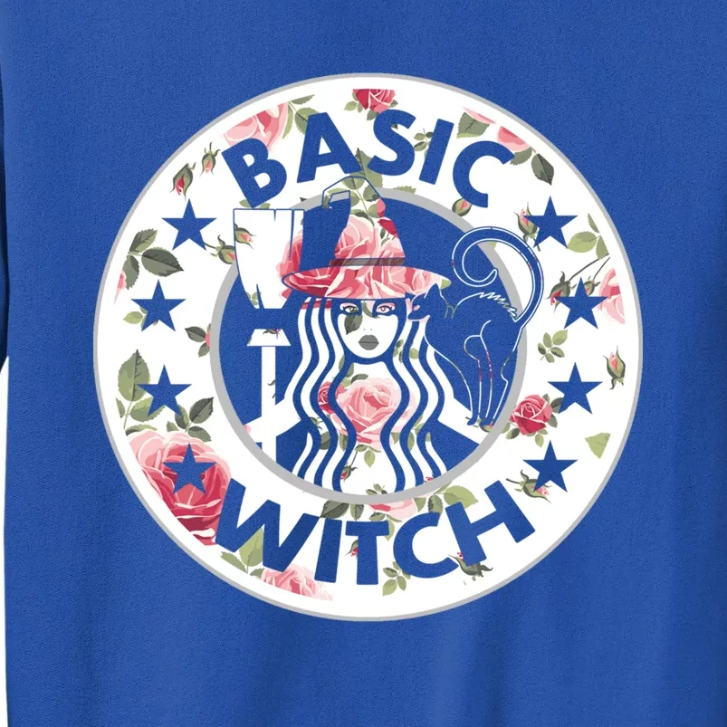 Funny Basic Witch Halloween Gift Witch Flower Gift Sweatshirt