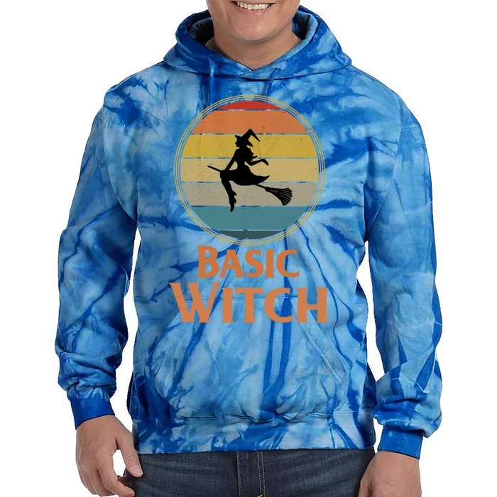 Funny Basic Witch Halloween Halloween Costume Gift Funny Gift Tie Dye Hoodie