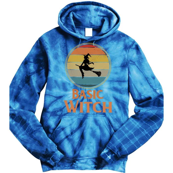 Funny Basic Witch Halloween Halloween Costume Gift Funny Gift Tie Dye Hoodie