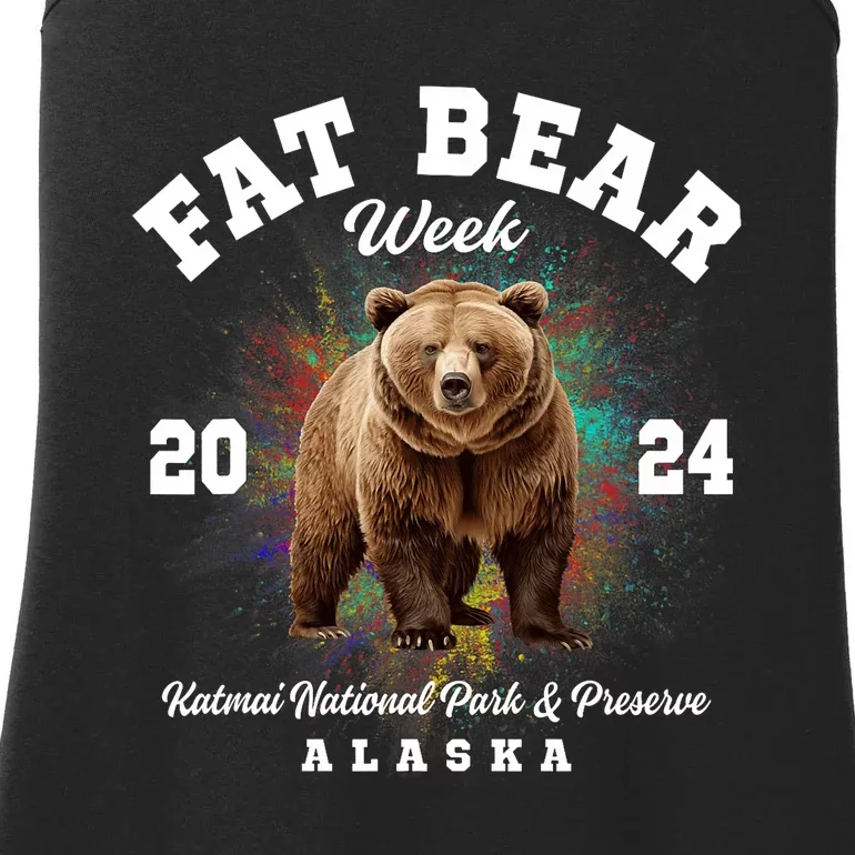 Fat Bear Week 2024 Katmai National Park And Preserve Alaska Ladies Essential Tank