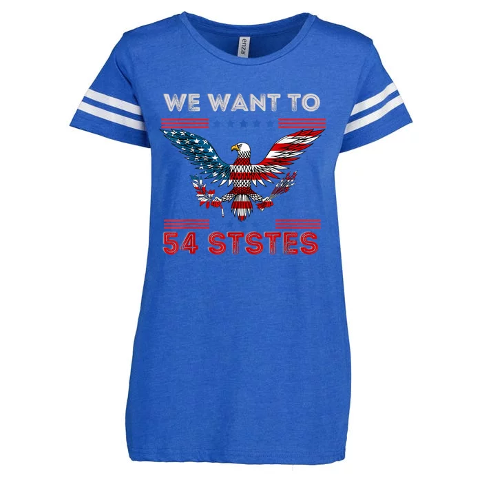 Funny Biden We Went To 54 States Enza Ladies Jersey Football T-Shirt