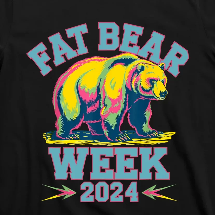 Fat Bear Week 2024 Grazer Animal Lover Alaska Katmai Nature T-Shirt