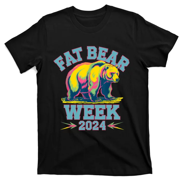 Fat Bear Week 2024 Grazer Animal Lover Alaska Katmai Nature T-Shirt