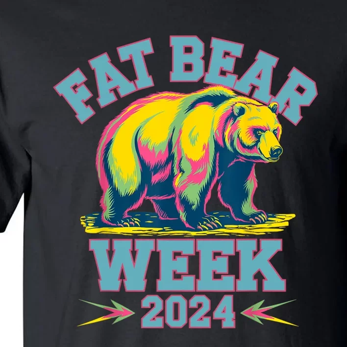 Fat Bear Week 2024 Grazer Animal Lover Alaska Katmai Nature Tall T-Shirt