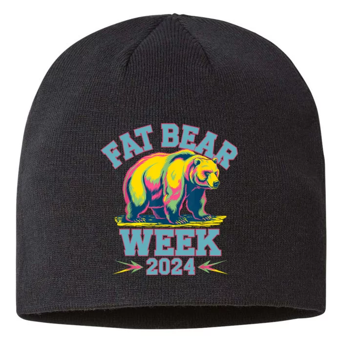 Fat Bear Week 2024 Grazer Animal Lover Alaska Katmai Nature 8 1/2in Sustainable Knit Beanie