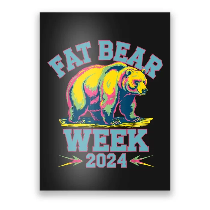 Fat Bear Week 2024 Grazer Animal Lover Alaska Katmai Nature Poster