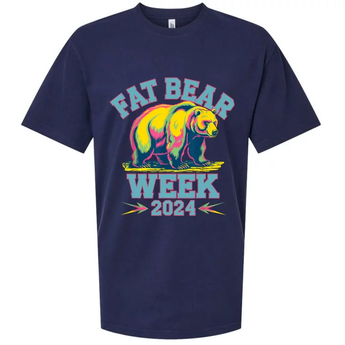 Fat Bear Week 2024 Grazer Animal Lover Alaska Katmai Nature Sueded Cloud Jersey T-Shirt