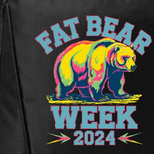 Fat Bear Week 2024 Grazer Animal Lover Alaska Katmai Nature City Backpack