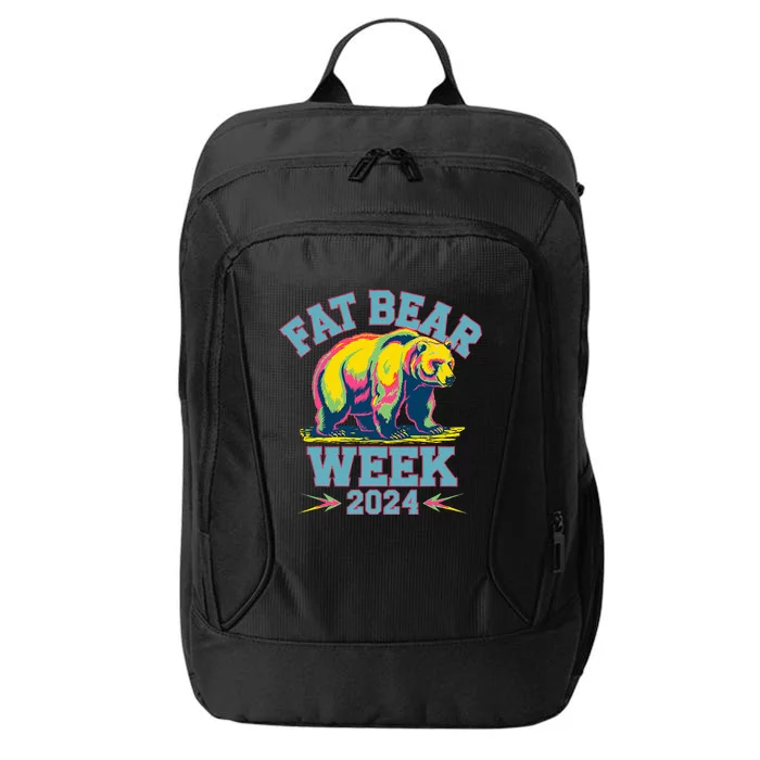 Fat Bear Week 2024 Grazer Animal Lover Alaska Katmai Nature City Backpack