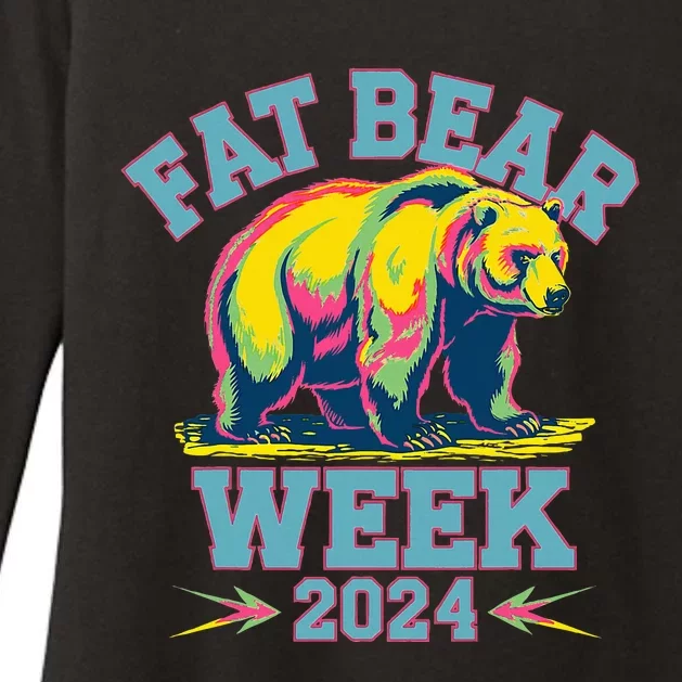 Fat Bear Week 2024 Grazer Animal Lover Alaska Katmai Nature Womens CVC Long Sleeve Shirt