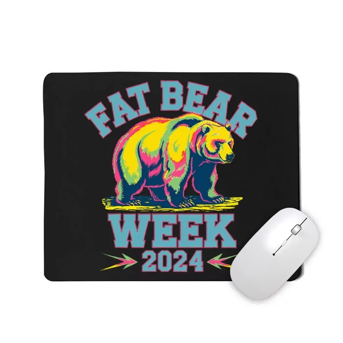 Fat Bear Week 2024 Grazer Animal Lover Alaska Katmai Nature Mousepad