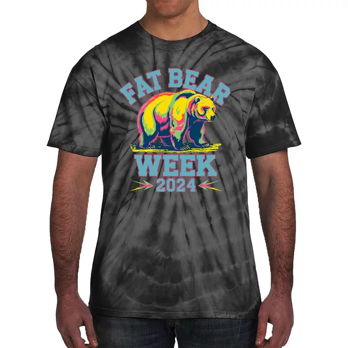 Fat Bear Week 2024 Grazer Animal Lover Alaska Katmai Nature Tie-Dye T-Shirt