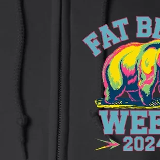 Fat Bear Week 2024 Grazer Animal Lover Alaska Katmai Nature Full Zip Hoodie