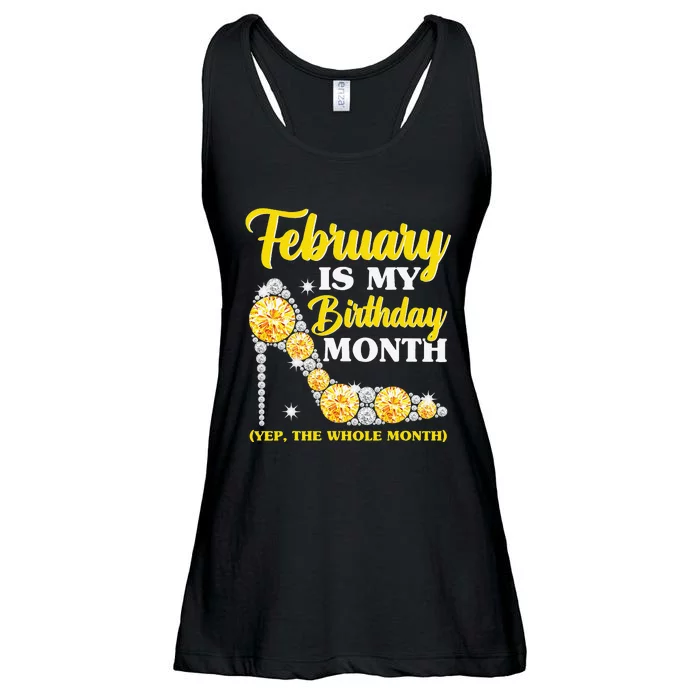 February Birthday Wo Yep The Whole Month Bling Ladies Essential Flowy Tank