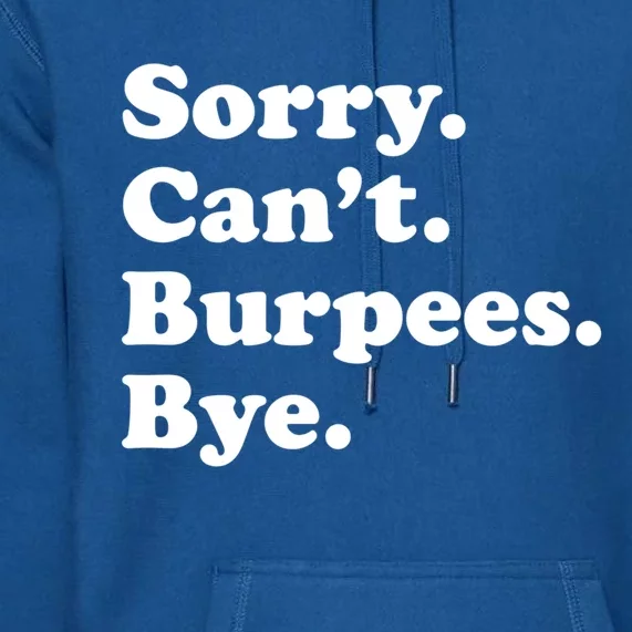 Funny Burpee Workout Gym Gift Or Funny Gift Premium Hoodie