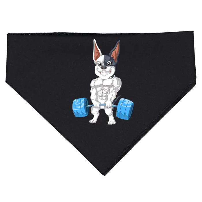 French Bulldog Weightlifting USA-Made Doggie Bandana