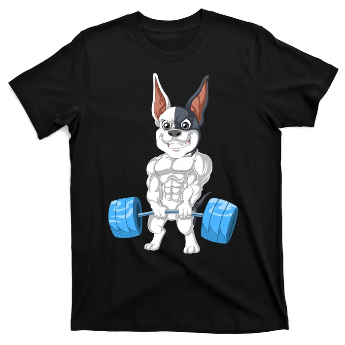 French Bulldog Weightlifting T-Shirt