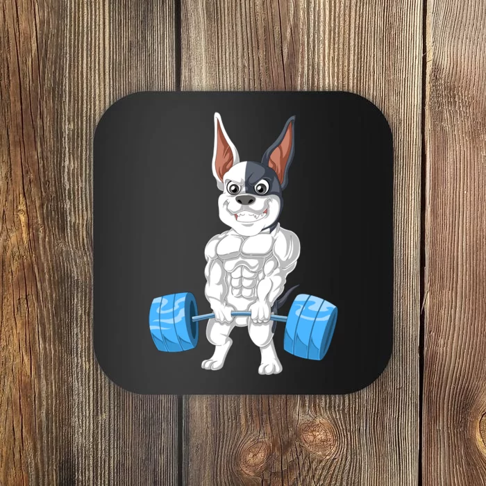 French Bulldog Weightlifting Coaster